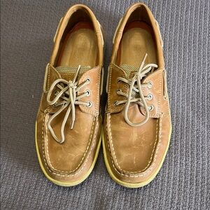 Sperry Brown Leather Boat Shoes
